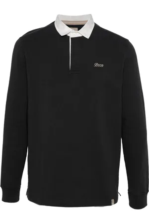 Boggi Milano Embroidered-logo cotton polo shirt