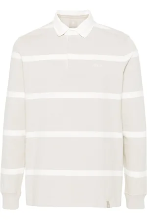 Boggi Milano Striped cotton polo shirt