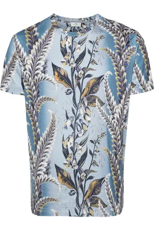 Etro Botanical-print cotton T-shirt