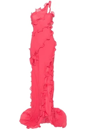 Cult Gaia Micola ruffled maxi dress