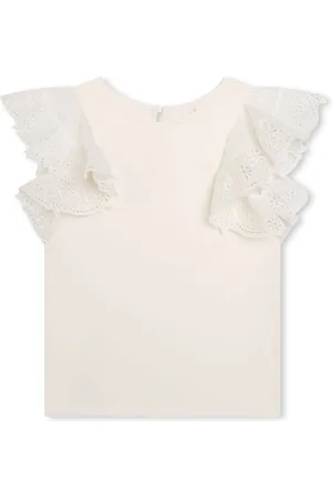 Chloé Ruffled organic cotton blouse