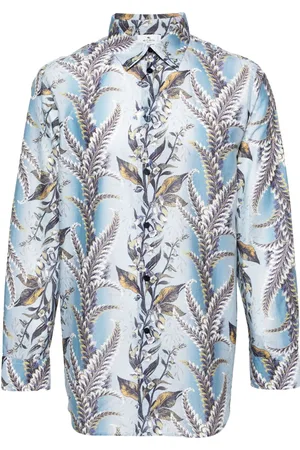Etro Botanical-print cotton shirt