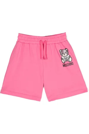 Moschino Logo-print drawstring-waist shorts
