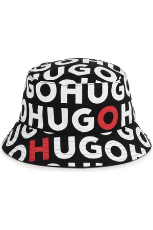 HUGO BOSS Logo-print cotton bucket hat