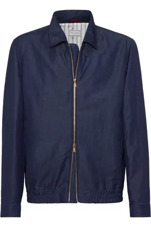 Brunello Cucinelli Spread-collar bomber jacket
