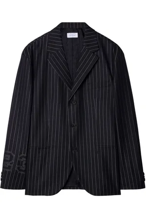 OFF-WHITE 23-print pinstriped blazer
