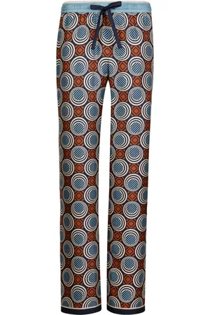 Dolce & Gabbana Geometric-print silk pijama trousers