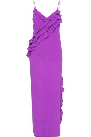 Twin-Set Ruffle-detail coupé maxi dress