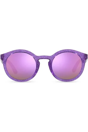 Dolce & Gabbana New Pattern round-frame sunglasses