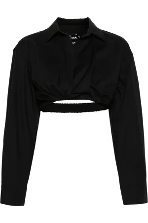 Jacquemus Bahia cropped poplin shirt