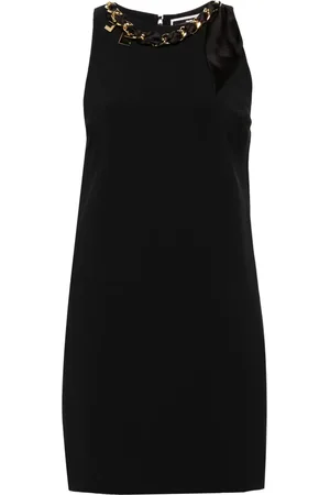 Elisabetta Franchi Chain-detail crepe mini dress