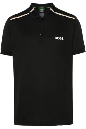 HUGO BOSS X Matteo Berrettini rubberised-logo polo shirt