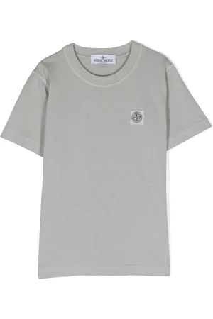 Stone Island Logo-patch cotton T-shirt