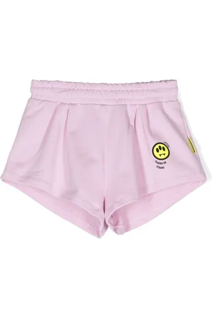 BARROW Logo-appliqué cotton shorts