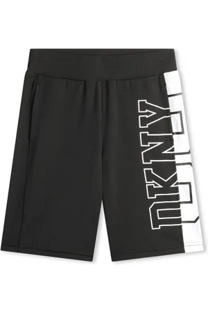 DKNY Logo-print colour-block Bermuda shorts