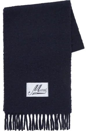 Marni Logo-appliqué alpaca scarf