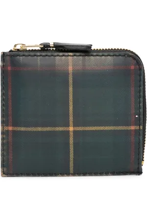 Comme des Garçons Holographic tartan-pattern wallet