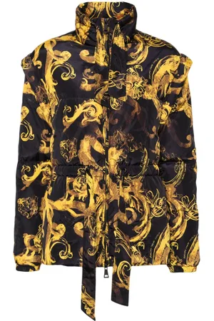 VERSACE Barocco-print down jacket