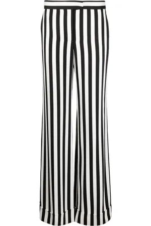 Moschino Striped satin palazzo pants