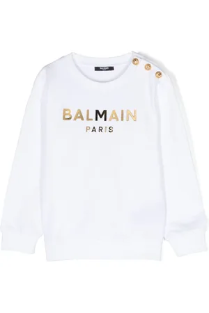 Balmain Logo-print cotton sweatshirt