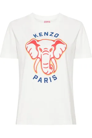 Kenzo Elephant-print cotton T-shirt
