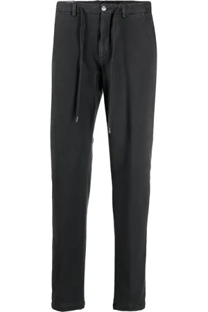 BRIGLIA Drawstring-waist jersey chinos