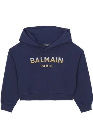 Balmain Logo-print cotton hoodie