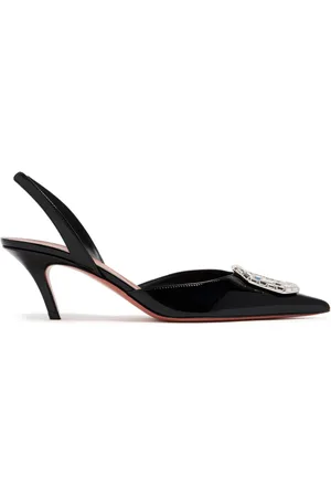 Amina Muaddi Camelia 60mm crystal-buckle pumps