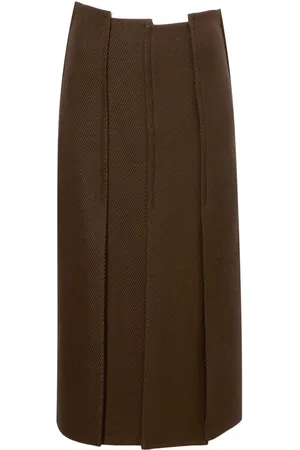 Proenza Schouler High-waist twill midi skirt