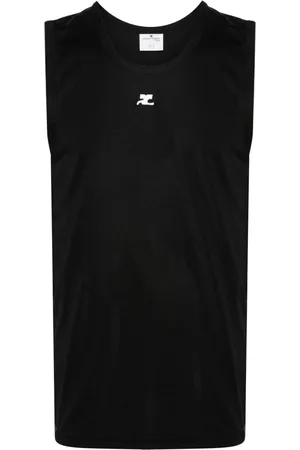 Courrèges Logo-appliqué top