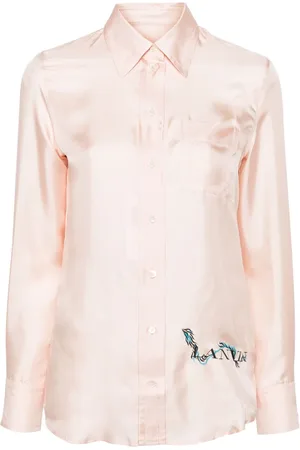 Lanvin Logo-print silk shirt