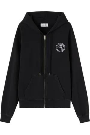 AMBUSH Logo-embroidered organic cotton hoodie