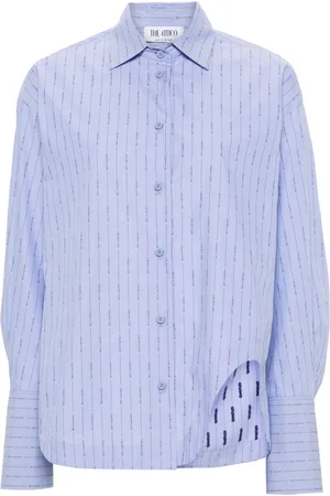 The Attico Eliza striped cotton shirt