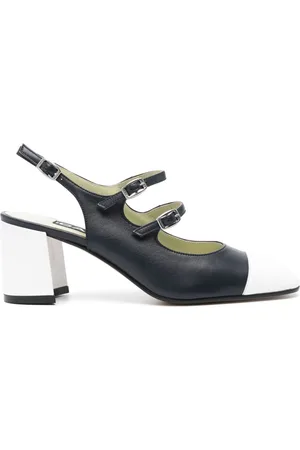 Carel Papaya 60mm leather pumps