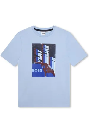 HUGO BOSS Graphic-print cotton-jersey T-shirt