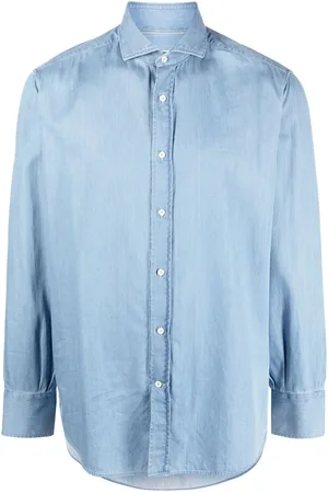 Brunello Cucinelli Button-front denim shirt