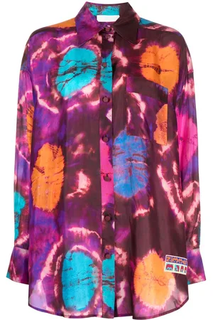 ZIMMERMANN Acadian tie-dye print shirt