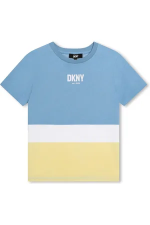 DKNY Colour-block cotton T-shirt