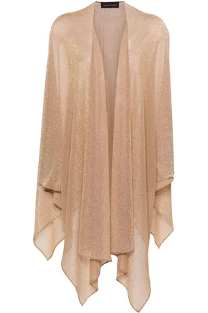 TALBOT RUNHOF Lurex semi-sheer shawl