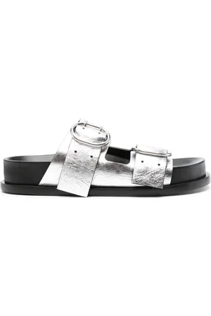 Jil Sander Double-buckle leather sandals