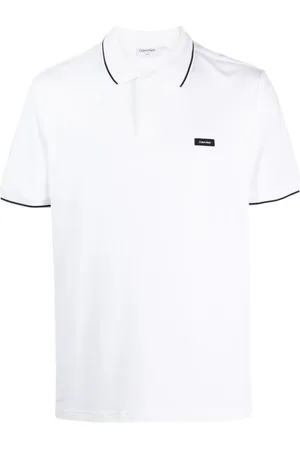 Calvin Klein Logo-appliqué short-sleeve polo shirt