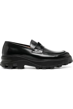 Moreschi Penny-slot leather loafers