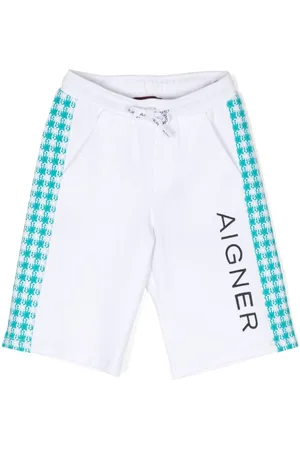 Aigner Logo-embroidered cotton shorts