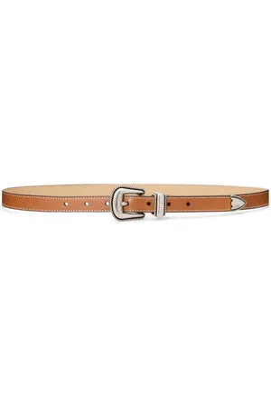 Ralph Lauren Contrast-stitching leather belt