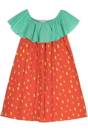 Stella McCartney Strawberry intarsia-knit cotton dress