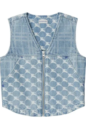 Burberry Equestrian Knight denim gilet