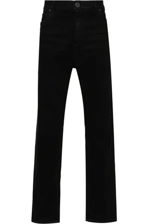 Balmain Logo-embroidered straight-leg jeans