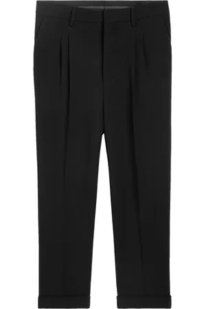 Ami Pressed-crease tapered trousers