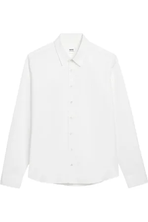 Ami Logo-embroidered cotton shirt