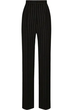 Dolce & Gabbana Striped high-waisted trousers